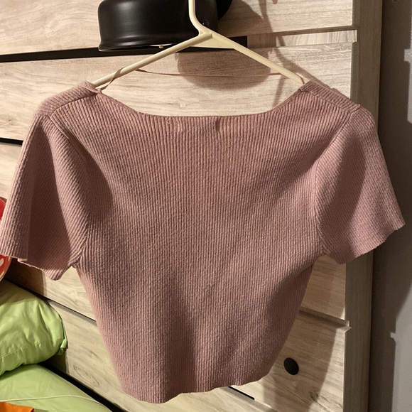 Pink PacSun, stretchy and soft cropped tee, size M - Picture 3 of 3